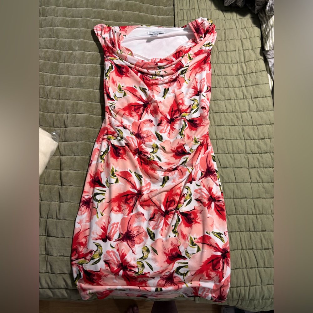 Flower cowl dress